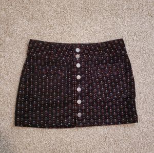 NWT free people corduroy mini skirt
